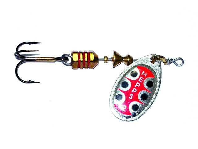 Mepps Aglia TW Avec Poisson – Spinner Taille 2, Poids 4,5 G, Couleur Argent – Leurre Plomb-free, Efficace En Eau Douce Et Salée, Idéal Pour Truite Et Carnassiers