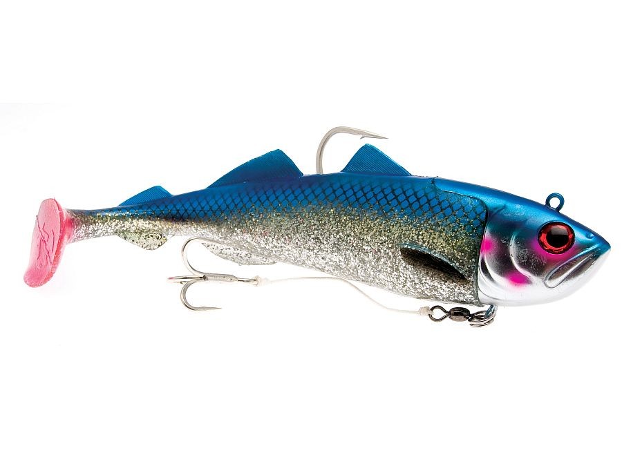 Westin Crazy Daisy Esca In Gomma Per Pesca In Mare, 27 Cm - 400 G, Con Ami 8/0 E 2/0, Per Halibut E Merluzzo - 4