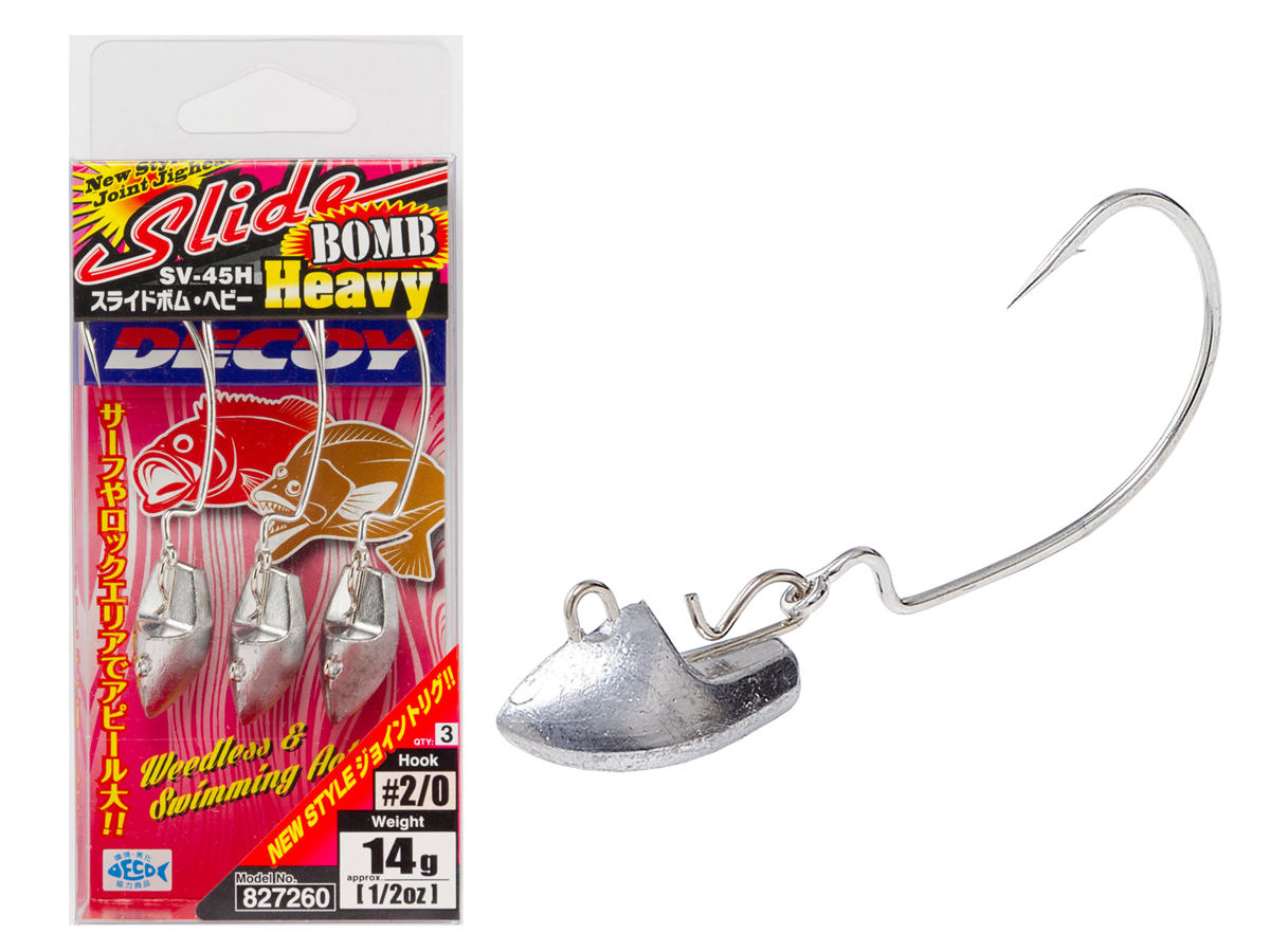 Têtes Plombées Decoy SV-45H Slide Bomb Heavy – Pour Pêche