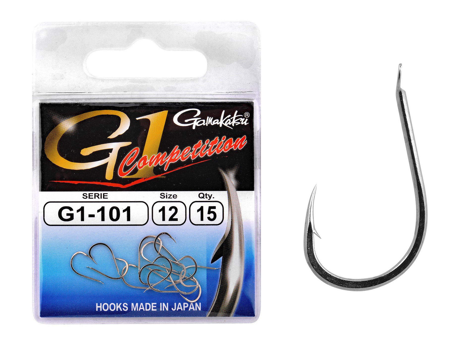 Hameçons Gamakatsu Offset Tige Ver Rond Coudé - Taille 4/0 - Lot De 100 - Neuf Ancien Stock
