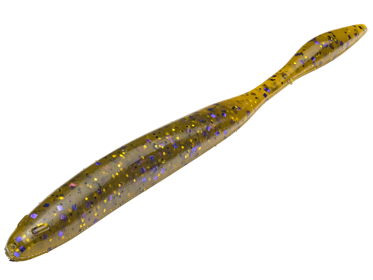 Leurres Souples Strike King Bitsy Tube 2.75" - Moutarde - Lot De 10 - Pêche Bass