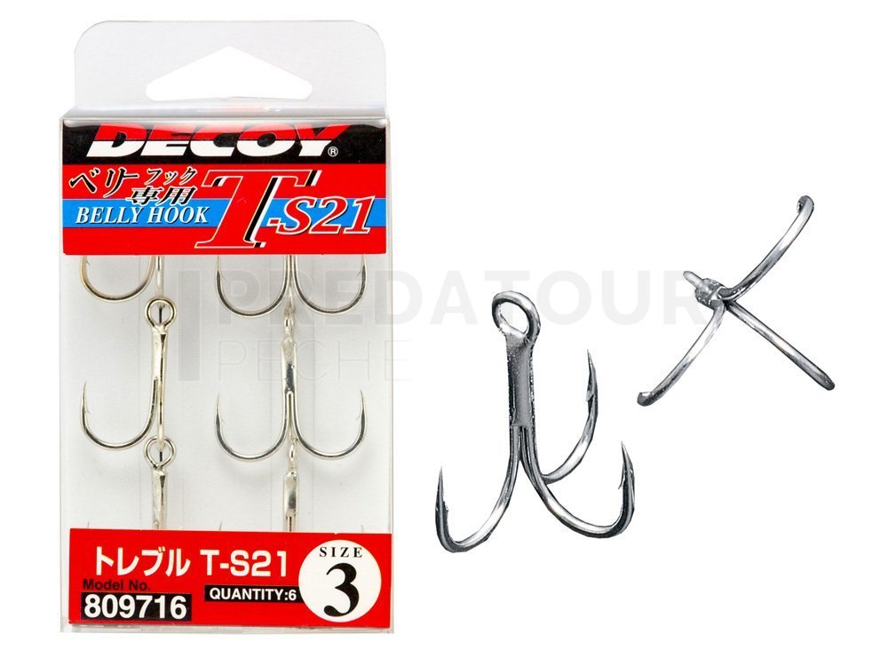 Hameçons Doubles Pour Pêche - Lot De 6 Pièces (3 Tailles) - Acier, Pour Eau Douce Et Mer