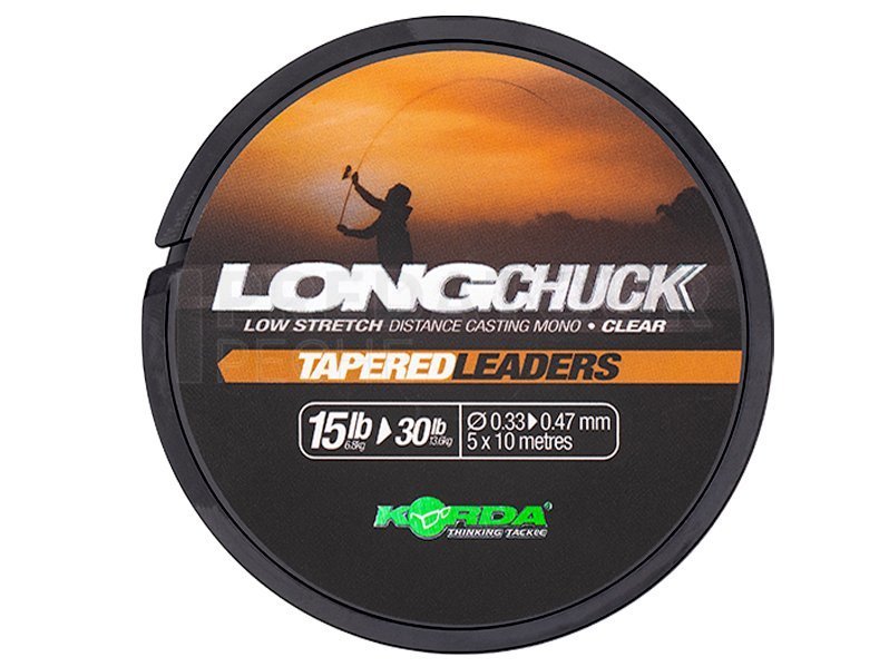 KORDA Long Chuck Tapered Leaders 5x10m | 24/7-FISHING Freshwater fishing store