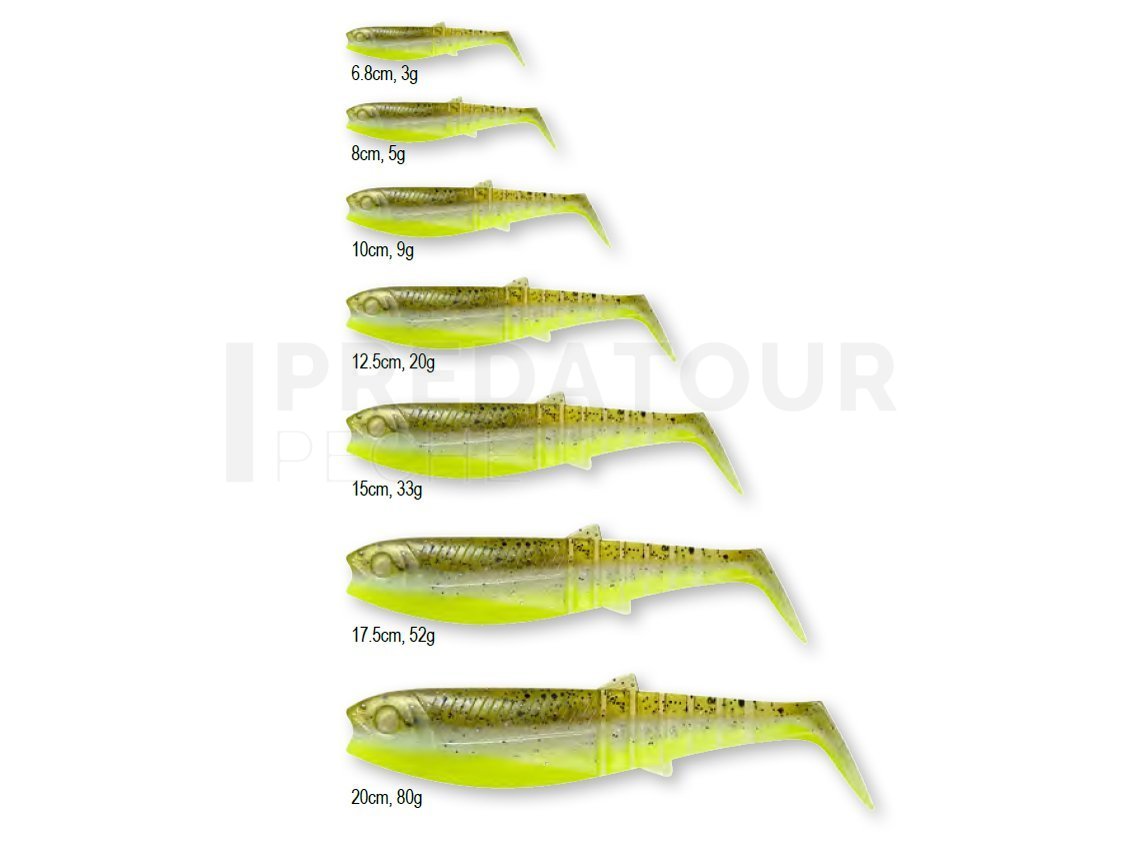 Boîte Leurres souples Savage Gear Cannibal Shad kit