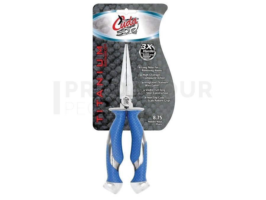 Cuda Cuda 8.75 Titanium Bonded Needle Nose Pliers - Outillage pêche -  Magasin de peche PREDATEUR-PECHE