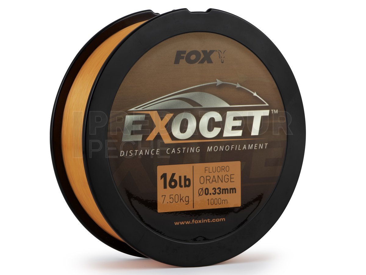 FOX Monofilaments pêche carpe Exocet Distance Casting Monofilament -  Monofilaments pêche carpe - Magasin de peche PREDATEUR-PECHE