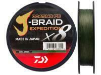Tresse Daiwa J-Braid Expedition x8E Dark Green 300m - 0.24mm