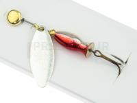 Cuiller Tournante Mepps Aglia Long Heavy - Silver / Silver-Red #1/8g