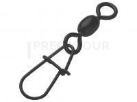 Agrafes de Emerillons Dam Madcat Stainless Swivel with Snap #2 120lb / 55kg Black 5pcs