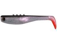 Leurre souple Dragon Bandit 8.5cm PEARL PS/BLACK red tail silver glitter