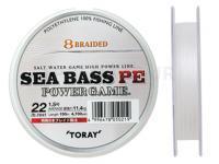 Tresse Toray Sea Bass PE Power Game 8 Braided Natural 150m 22lb #1.5
