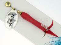 Leurre cuillère Mepps Aglia Flying #3 | 10g - Silver/Red