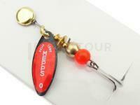 Leurre cuillère Mepps Aglia Long Redbo #0 | 2.5g - Black