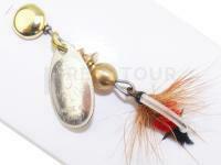 Cuiller Tournante Mepps Aglia Mouche Silver / Red #0 2.5g