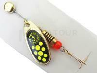 Cuiller Tournante Mepps Black Fury Gold / Chart dots - #3 | 6.50g