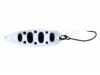 Cuiller ondulante Illex Native Spoon 35mm 2.5g - White & Black Yamame