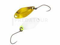 Cuillère ondulante truite Nories Masukuroto Weeper 1.5g 23mm - #097 (White Chart / Gold)