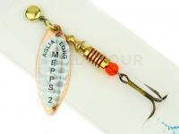 Cuiller Tournante Mepps Aglia Long Rainbo Cooper / Silver #2 7g