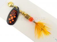 Cuiller Tournante Mepps Black Fury Mouche #2 - Black/Red Dots