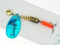 Leurre cuillère Mepps Aglia Platium Blue #3 | 6.5g