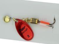 Leurre cuillère Mepps Aglia Platium Red #2 | 4.5g