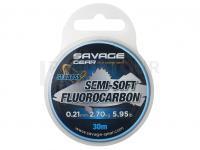 Fluorocarbon Fil Savage Gear Super Soft Fluorocarbon SeaBass Clear 30m 0.32mm 5.51kg 12.14lb