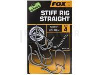 FOX Hameçons Carp EDGES Stiff Rig Straight