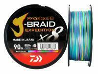 Tresse Daiwa J-Braid Expedition x8E Multi Color 300m - 0.13mm
