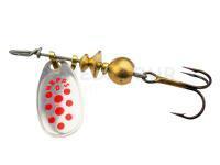 Cuiller Tournante Mepps Comet Decorees #0 2g - Silver/Red Dots