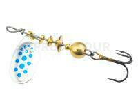 Cuiller Tournante Mepps Comet Decorees #0 2g - Silver/Blue Dots
