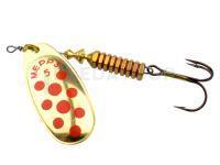 Cuiller Tournante Mepps Comet Decorees #5 11g - Gold/Red Dots