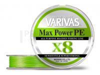 Tresse Varivas Max Power PE X8 Lime Green 150m 24.1lb #1.2