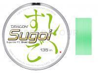 Tresse carnassier Dragon Sugoi Superthin P.E. Braid Fluo Light Green 135m 0.061mm