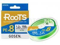 Tresse Gosen RooTS PE X8 Multipurpose Braided Line Light Green 150m #0.8