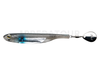 Fish Arrow Flash-J Spin Elastomer SW 4" 100mm - #102 Blue Spot / Silver