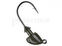 Têtes plombées Strike King Baby Squadron Swimbait Head 5/16oz 8.8g - Green Pumpkin