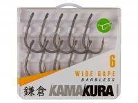 Korda Hameçons Carpe Kamakura Wide Gape Barbless Hooks