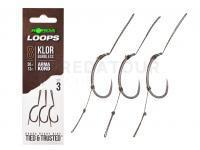 Hameçons Korda Loop Rigs Klor Barbless #8B 30lb 13kg 3pcs