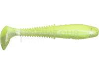 Leurre souple Dragon Invader Pro 10cm - Pearl/Super Yellow - silver glitter