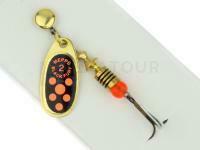 Cuiller Tournante Mepps Black Fury Gold / Red Dots - #0 | 2g