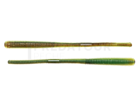 Leurres Live Target Finesse Tail Worm 11.4cm - Brown/Chartreuse
