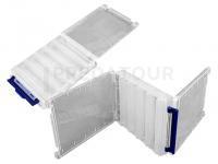 Boite Meiho Reversible 140 Two Sided Plastic Lure Case - Clear