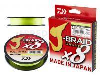 Tresse Daiwa J-Braid Grand X8 Chartreuse 270m 0.16mm