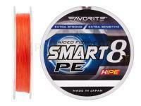 Tresse Favorite Smart PE 8x 150m (red orange) - #2.0/0.242mm 30lb