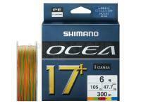 Tressee Shimano Ocea 17+ Braid 300m 47,7kg PE6 Multi color