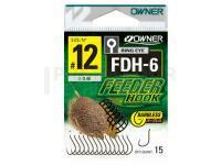 Hameçons Owner Feeder Hook FDH-6 Barbless - #8