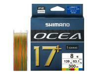 Tressee Shimano Ocea 17+ Braid 300m 63,1kg PE8 Multi color