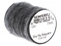 Semperfli Dry Fly Polyyarn 3.6m 3.9yds - Silver Grey