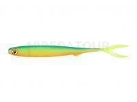 Leurre Fox Rage Slick Finesse Super Soft 13cm 5in - UV Blue Back Chartreuse