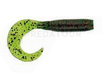 Leurre Gary Yamamoto Single Tail 4" - 208 Watermelon w/ lg black, sm red